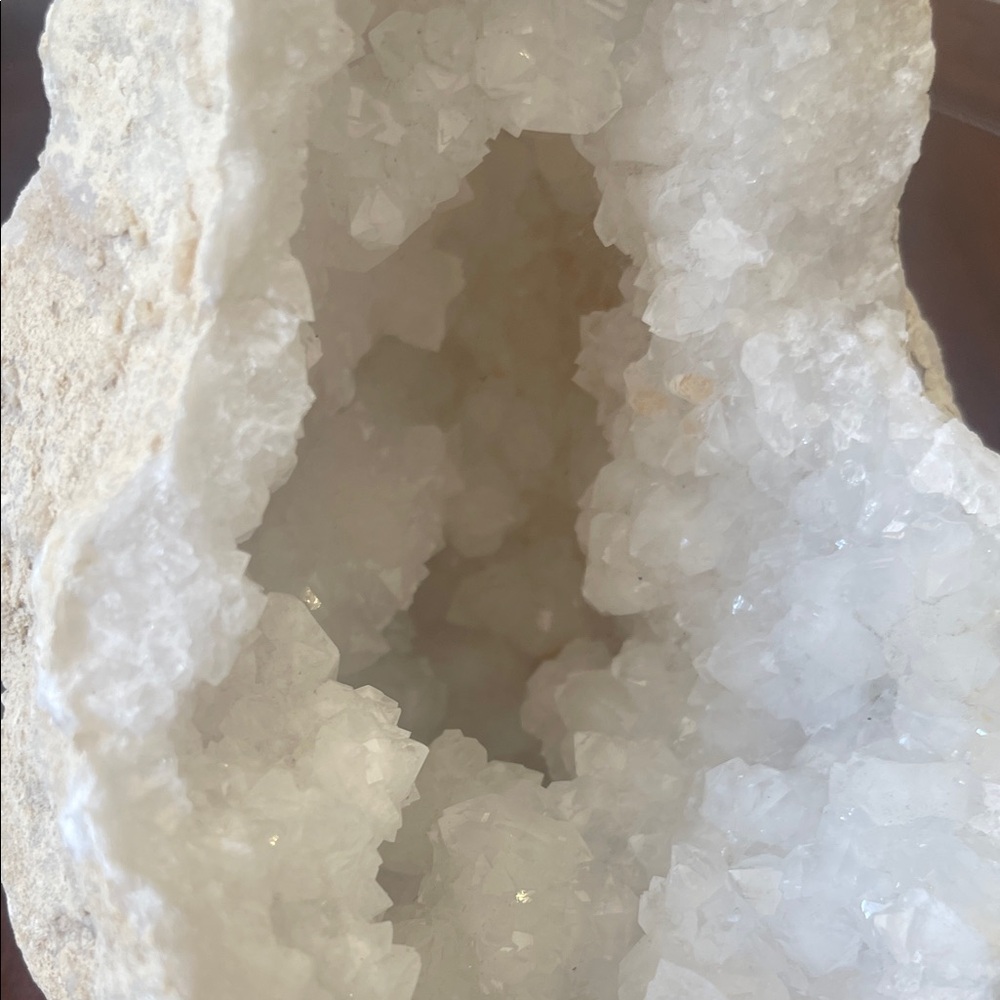 Natural White Geode Crystal - Picture 9 of 9